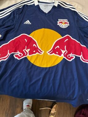 adidas White and Navy ClimaCool Performance Jersey